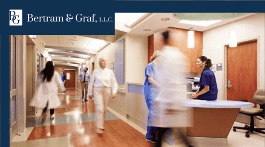 A hospital with staff is fast motion